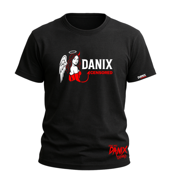 Tshirt Mi-Ange Mi-Diablesse By [DANIX CENSORED]